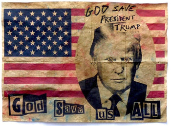President Donald Trump Graffiti Street Pop Artwork