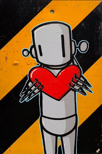 Robot Graffiti Street Pop Artwork