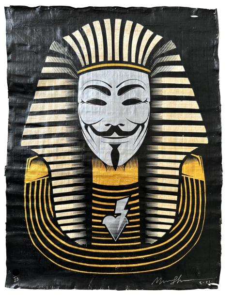 Anonymous Pharaoh Blacked Out Giclee Print by Marwan Shahin