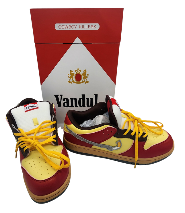 Cowboy Killers Marlboro Cigarette Size 12 Shoe Sneaker by Vandul