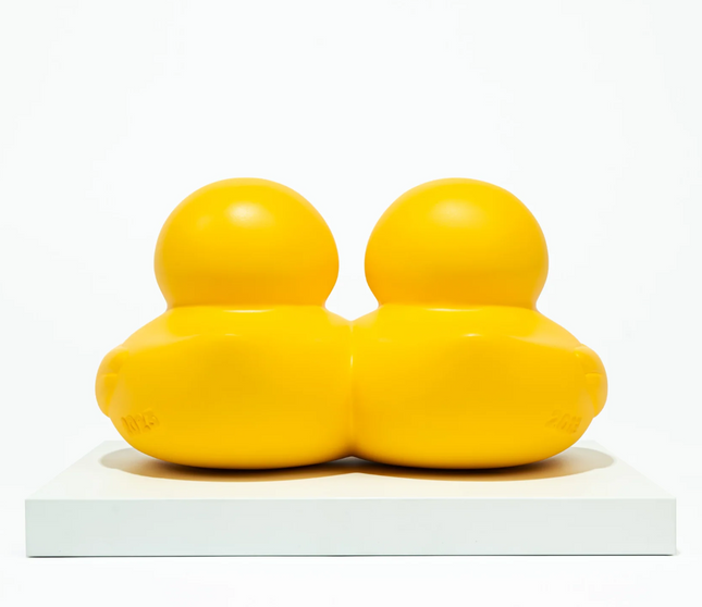 Double Ducks Bronze Sculpture by Florentijn Hofman