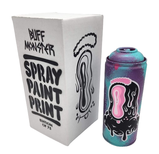 Melty Misfit Eye Drip- Purple/Blue Spray Paint Can by Buff Monster