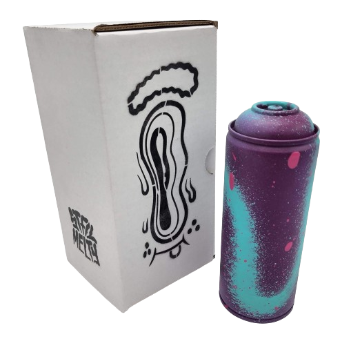 Melty Misfit Eye Drip- Purple/Blue Spray Paint Can by Buff Monster