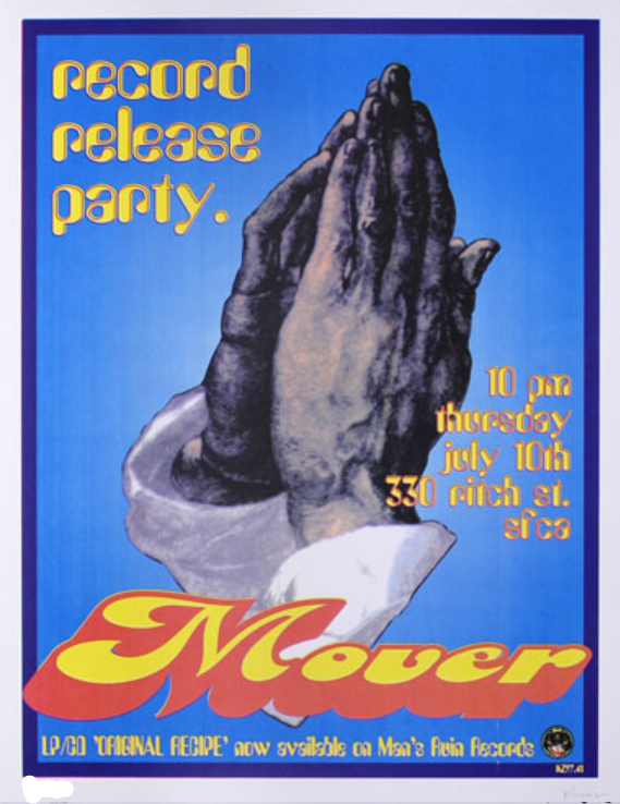 Mover Record Release Party 1997 San Francisco CA Silkscreen Print by Frank Kozik