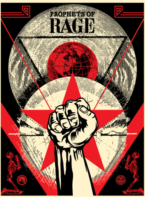 Prophets Of Rage New Day Rising Print by Shepard Fairey- OBEY