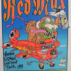 Red Max Voodoo Liquor Hotrod Tour 1997 Silkscreen Print by Frank Kozik