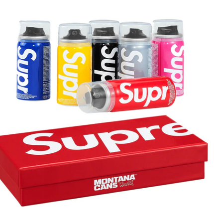 Supreme Montana Cans Mini Can Set Spray Paint Artwork by Montana MTN