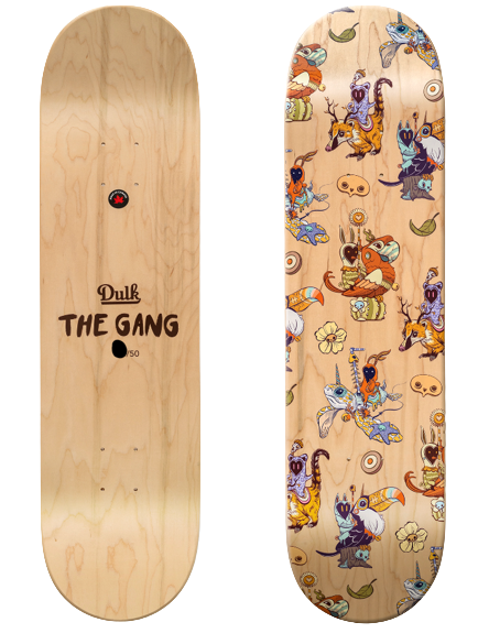 The Gang Skateboard Art Deck by Dulk- Antonio Segura Donat