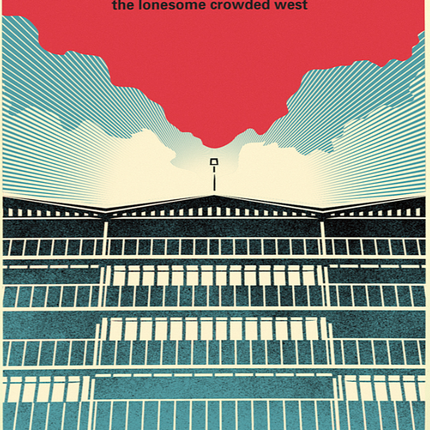 The Lonesome Crowded West Apt Block Modest Mouse Print by Shepard Fairey- OBEY
