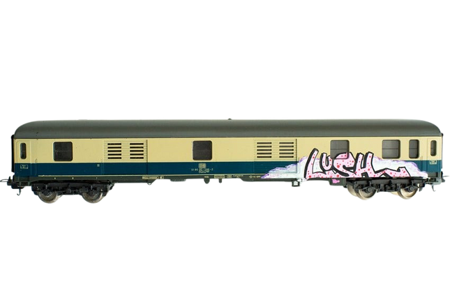 Train 6 HO Graffiti Train Art Toy Sculpture by LushSux
