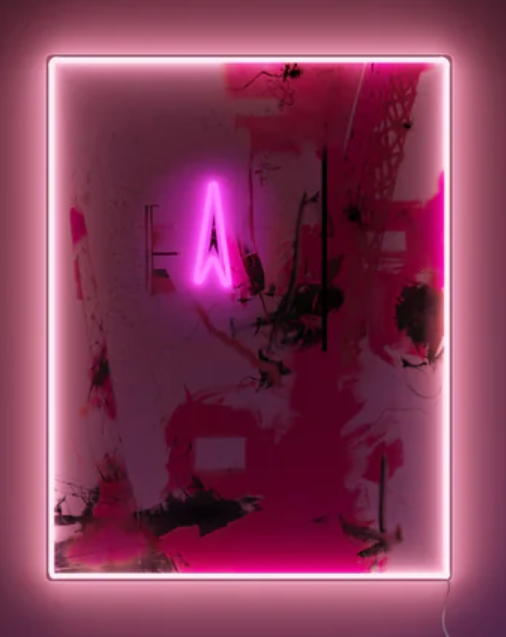 Violent Treasure Neon Acrylic LED Giclee Print by Futura 2000- Leonard McGurr