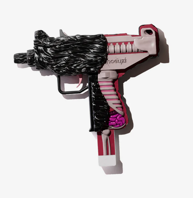 WANF Flayed Black 100% Gun Art Sculpture by J-LDN aka Jack London