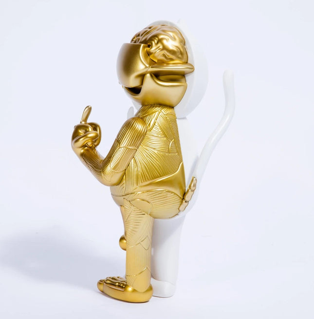 24k Gold Nerm Nermal Art Toy Figure by Rip N Dip