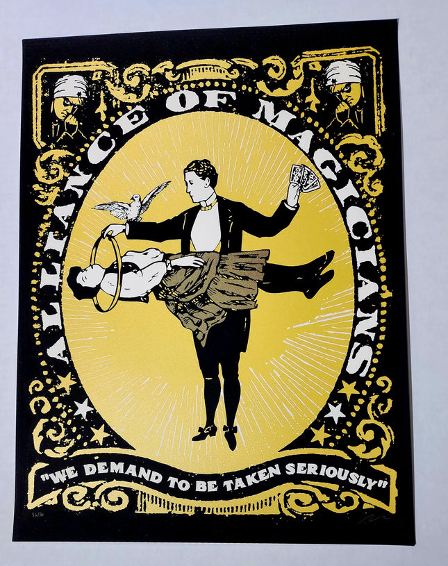 Alliance of Magicians Silkscreen Print by Nate Duval