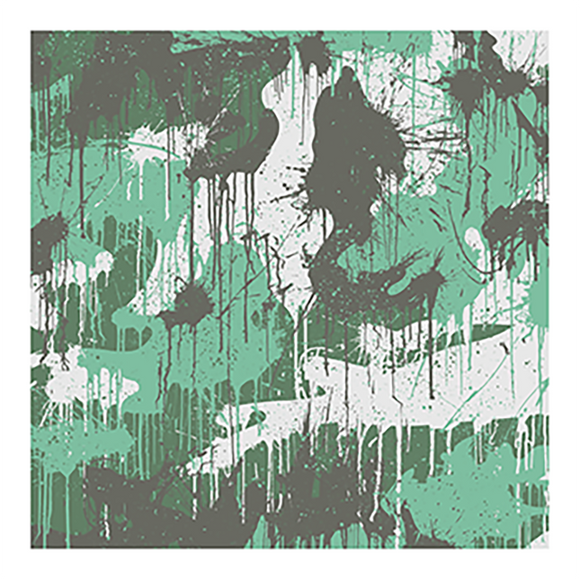 CamoSplash Green Silkscreen Print by Mr Brainwash- Thierry Guetta