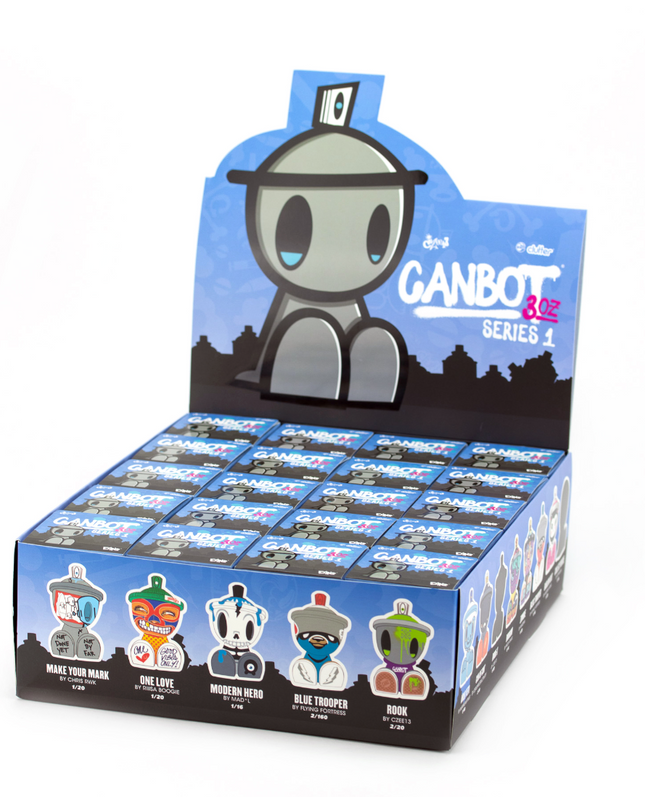 Canbot Canz 3oz Series 1 Display Case Art Toy Set by Czee13 x Toy Mafia x Clutter