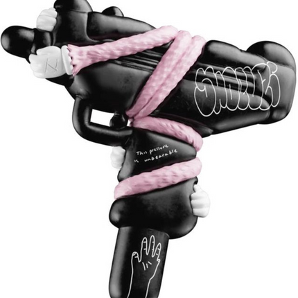 Clingy Companion Pink Shoeuzi 100% Gun Art Sculpture by J-LDN aka Jack London