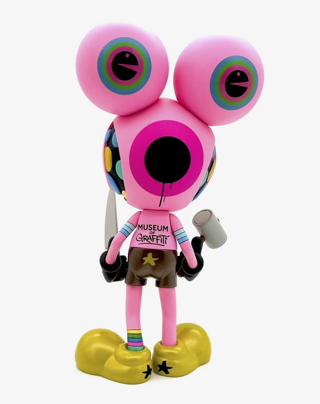 Spacemonkey Hot Pink MOG Exclusive Art Toy by Dalek