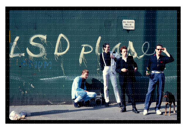 The Clash Under Westway Overpass Notting Hill London UK 1982 Blotter Paper Print by Tim Page