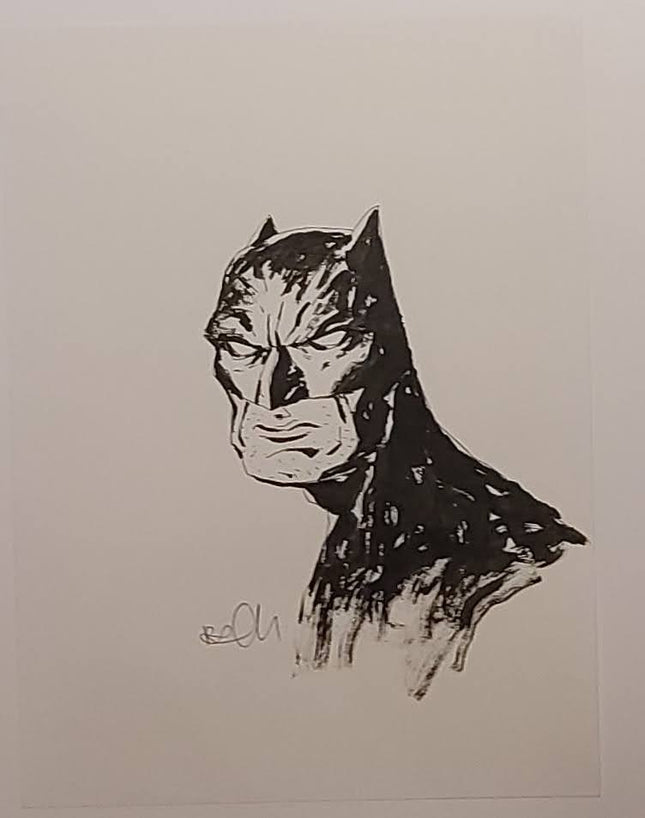 Batman Sketch Original Drawing by Rich Pellegrino