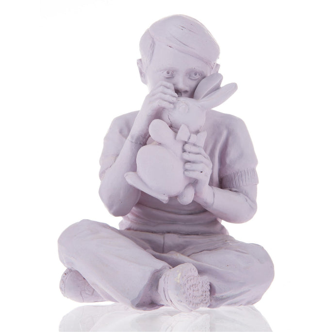 Bunny Boy- Lavender Art Toy Sculpture by Faile