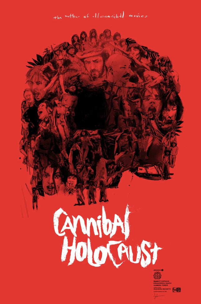 Cannibal Holocaust Red Silkscreen Print by Jock