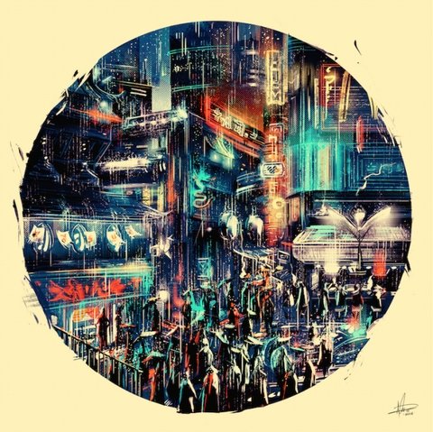 China Town x Moments Lost Giclee Print by Marie Bergeron