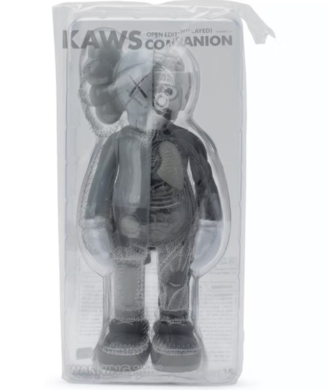 Companion Flayed- Grey Fine Art Toy by Kaws- Brian Donnelly