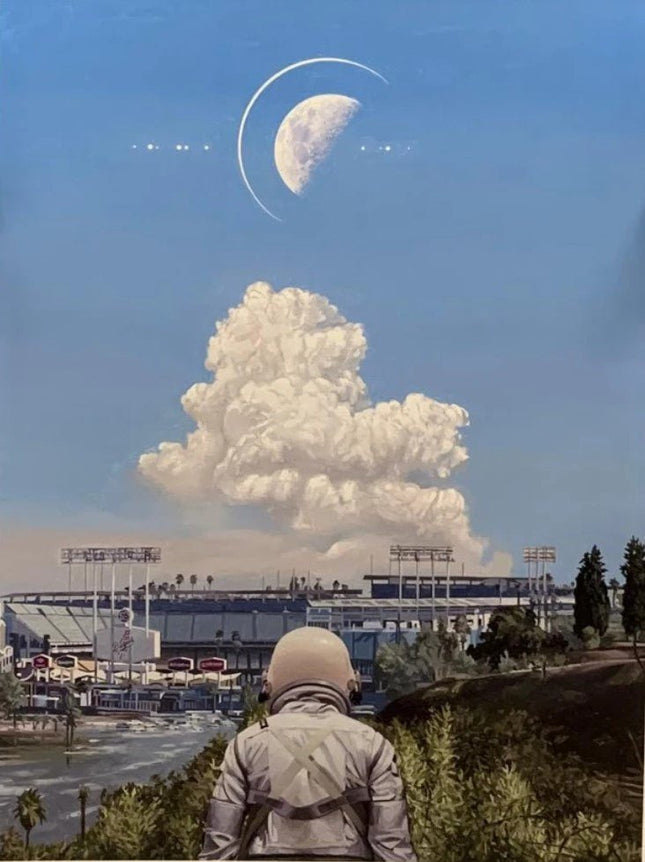 Dodger Stadium Deluxe Archival Print by Scott Listfield
