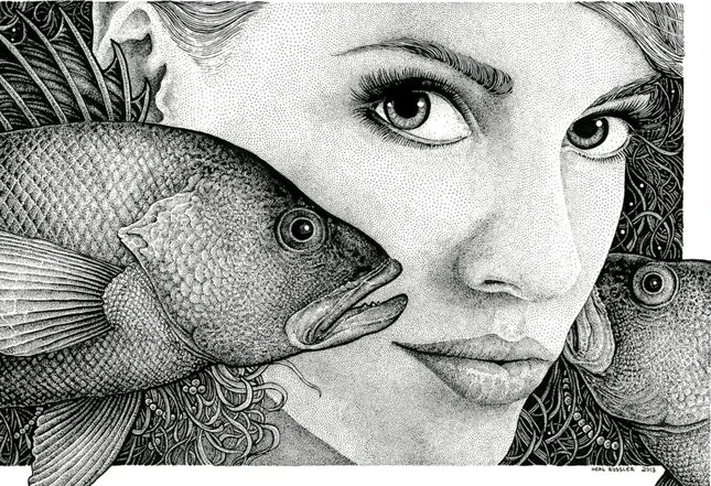 Fish Lips Giclee Print by Neal Russler