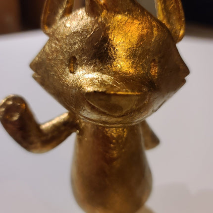 Gold Leaf Awesome Bear Hug Life Gilded Art Toy by Phil Lumbang