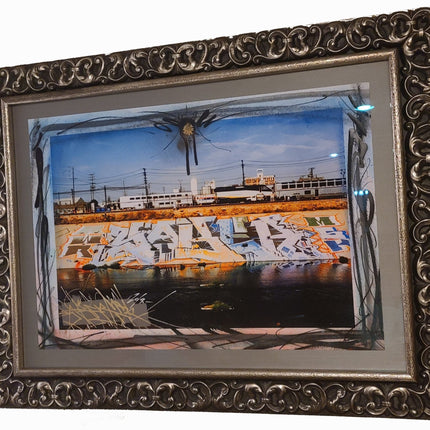 Hand Painted LA River AP 8 HPM Giclee Print by Saber