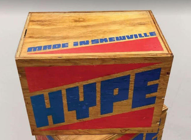 HYPE Box Silkscreen Sculpture by Skewville