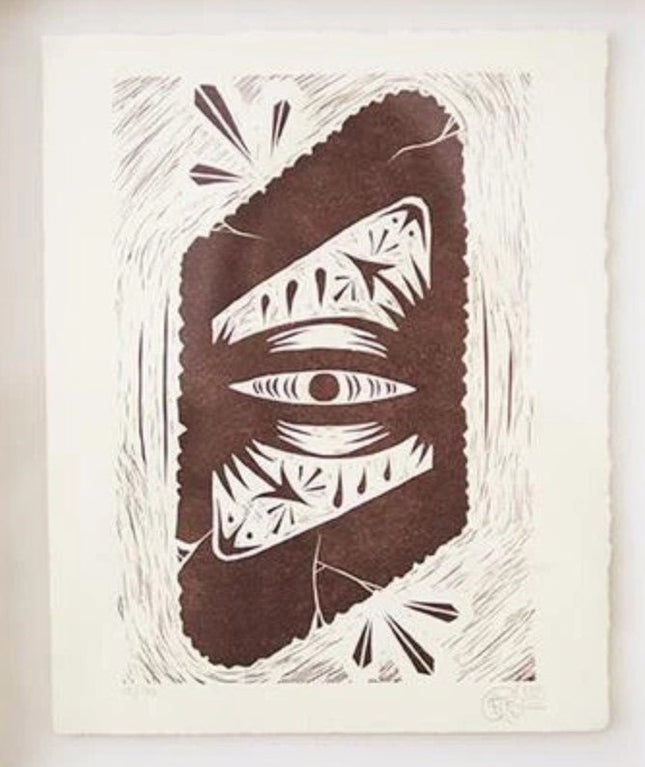 Infinite Eye Letterpress Print by Gats- Graffiti Against The System