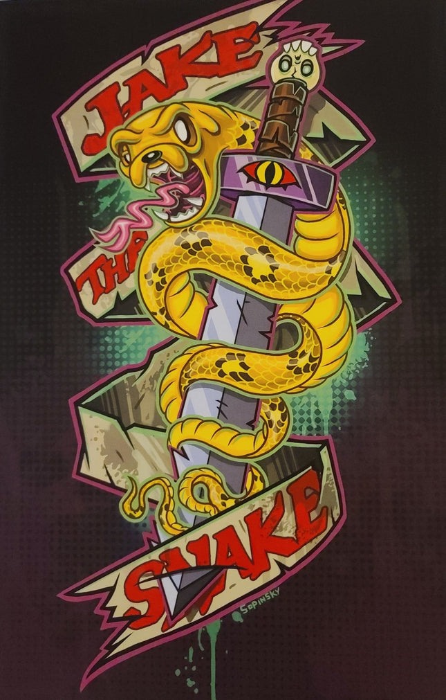 Jake the Snake Color Giclee Print by Brandon Sopinsky