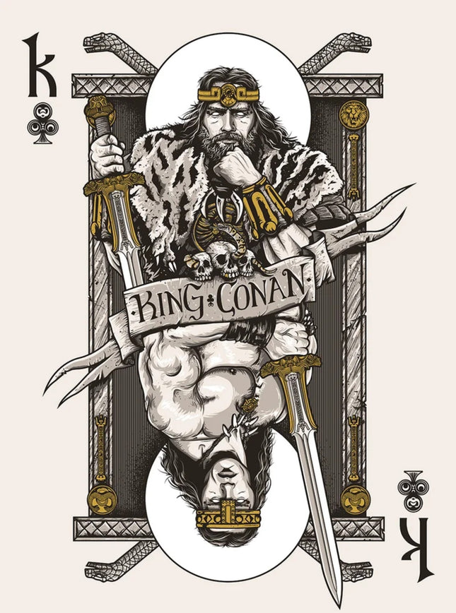 King Conan Gold AP Silkscreen Print by Patrick Connan