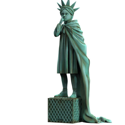 Liberty Girl Freedom Polystone Sculpture by Brandalised