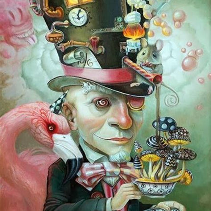 Mad Hatter Giclee Print by Leslie Ditto