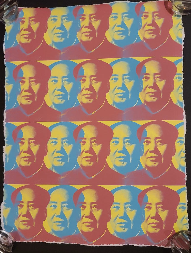 Many Mao Green HPM Silkscreen Print by Aelhra