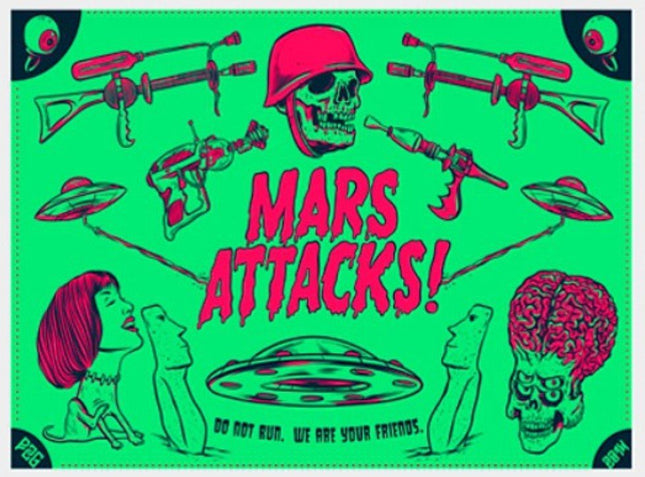 Mars Attacks Giclee Print by Burrito Breath