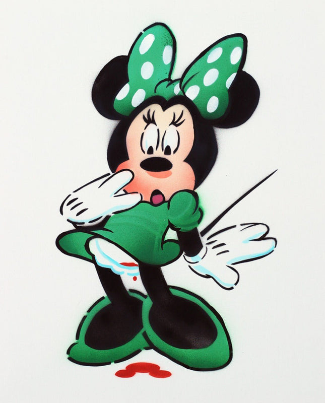 Minnie Period 12 Original Stencil Painting by Jeff Gillette