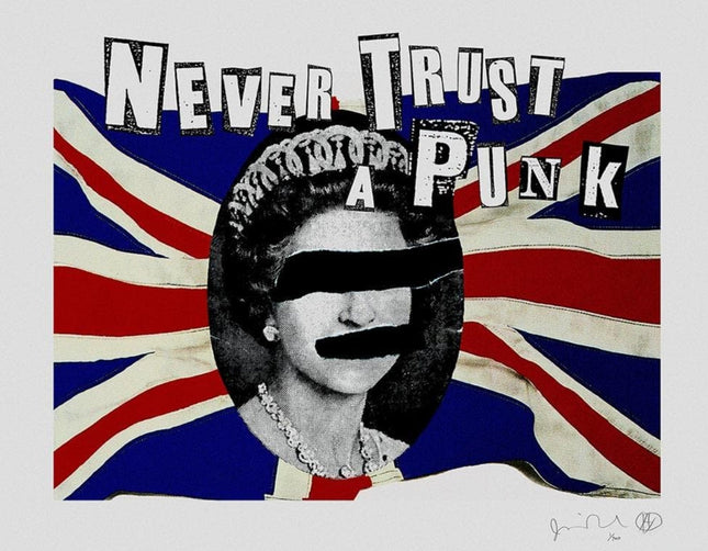 Never Trust A Punk Giclee Print by Jamie Reid