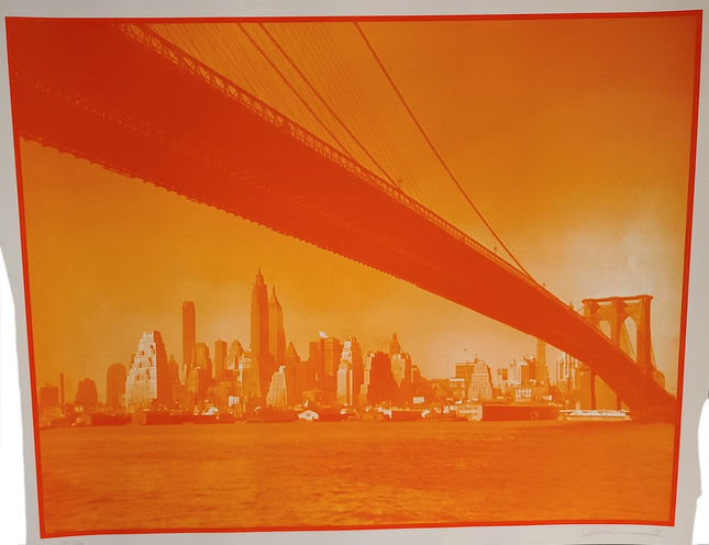 No Sleep Till Brooklyn #19- Light Orange - Sprayed Paint Art Collection