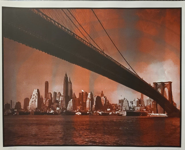 No Sleep Till Brooklyn #59- Red Black - Sprayed Paint Art Collection