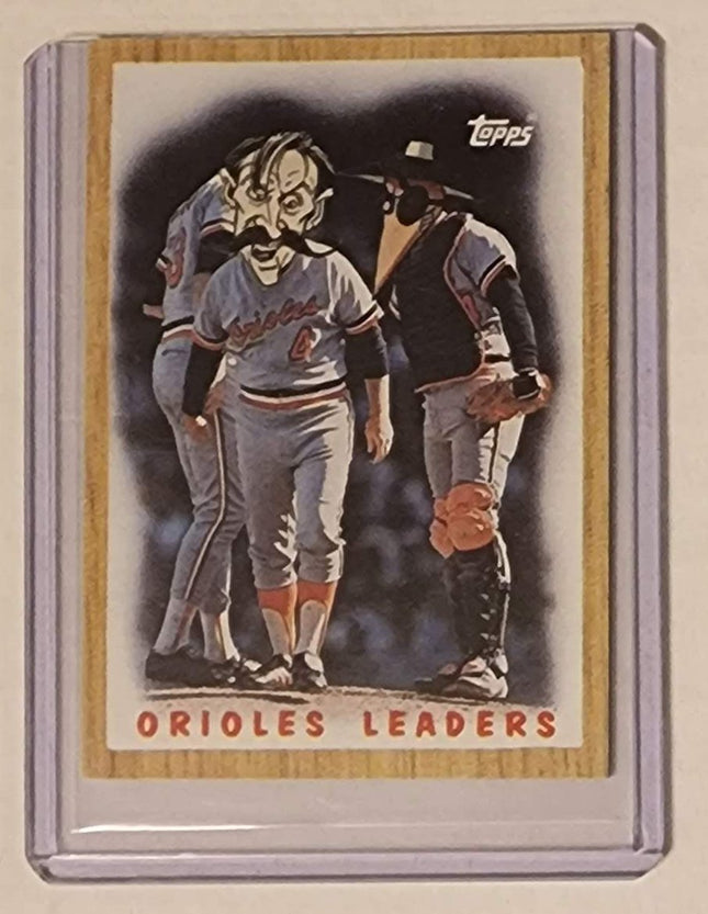 Orioles Leaders Spy Vs Spy Original Collage Baseball Card Art by Pat Riot