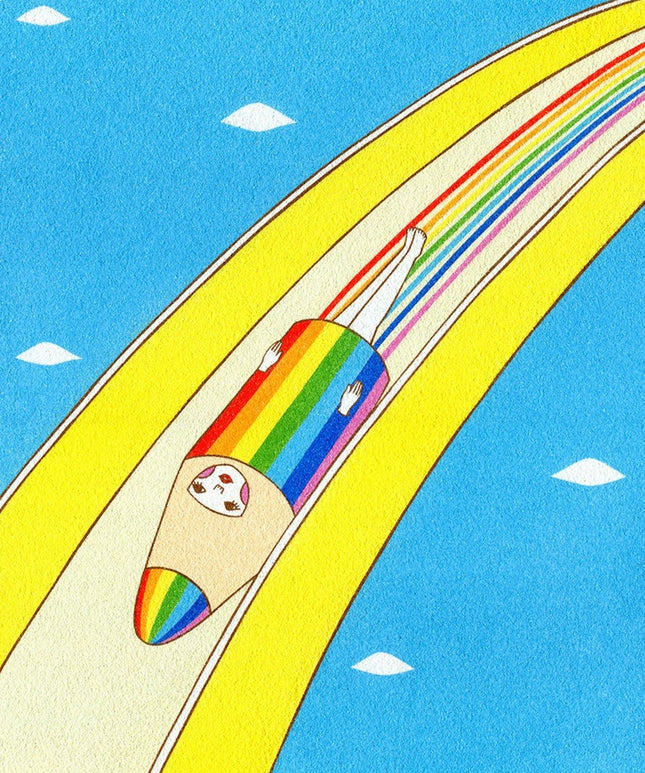Rainbow Slide Giclee Print by Naoshi