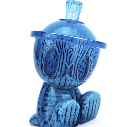 Skelecan Blue Glow Canbot Canz Art Toy by American Gross x Czee13