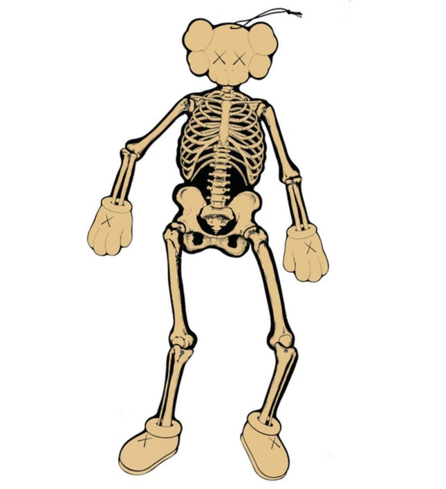 Skeleton Board Cutout Ornament- Bone Giclee Print by Kaws- Brian Donnelly