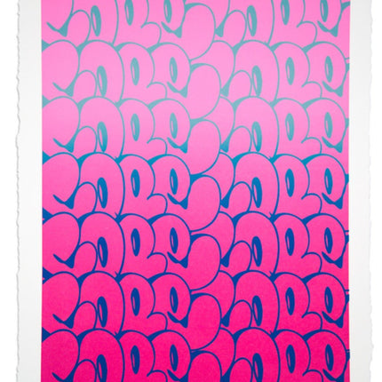 Stacked Bubble Throwies Pink Silkscreen Print by Cope2- Fernando Carlo