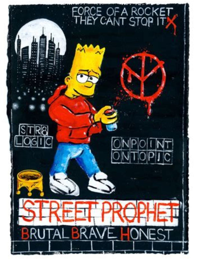 Street Prophet Original Acrylic Painting by KC Ortiz